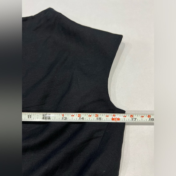 Third Form Cutout Maxi  Dress Womens XS Slit Lined Sexy Goth Linen Cotton Blend - Picture 9 of 13